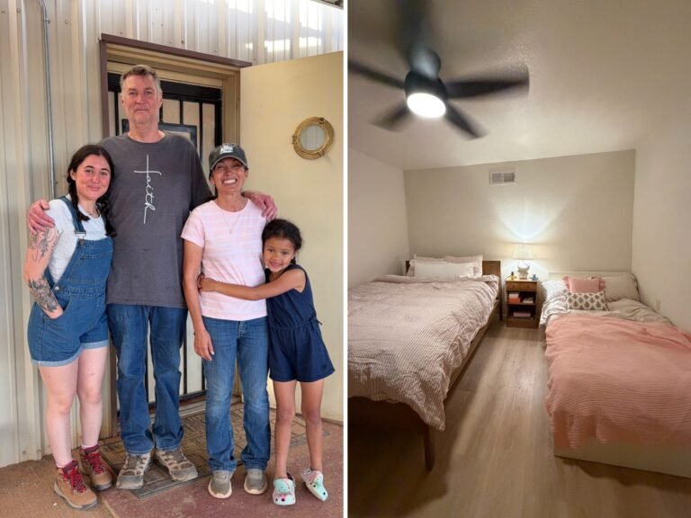 A single mom moved into her parents' garage to save money. Now she's on track to pay off her student loans within a year.