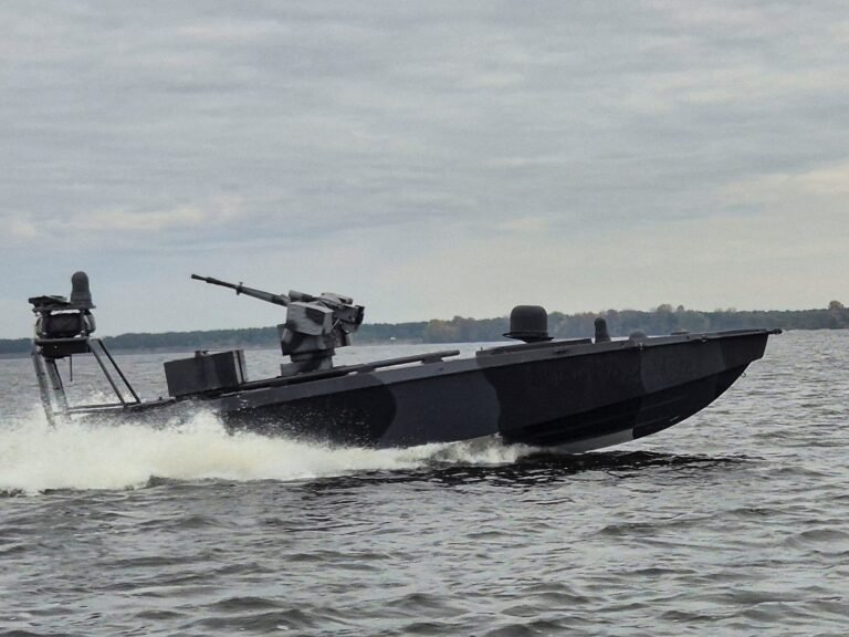A Ukrainian naval drone blew up in a NATO port after Russian electronic warfare pushed it off course