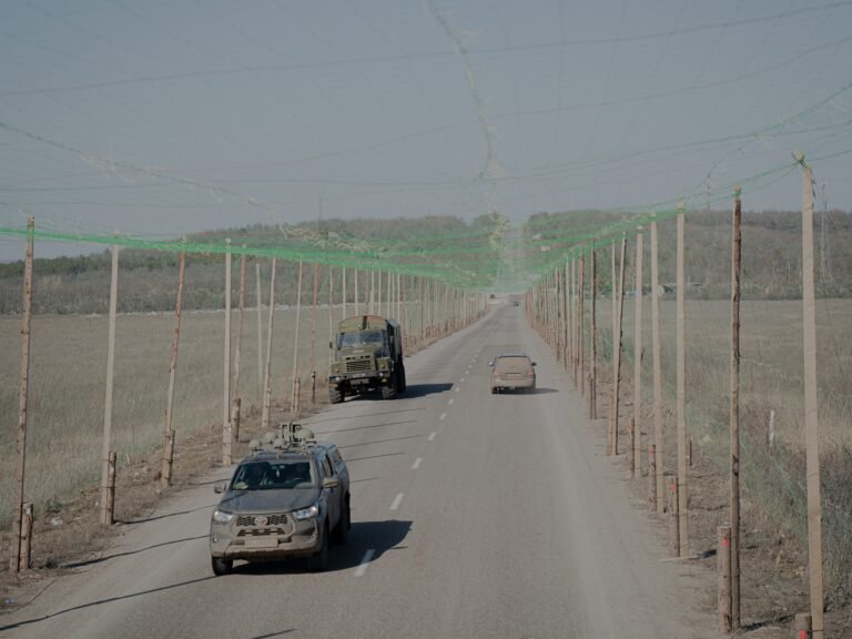 Ukraine lined its roads with enough anti-drone netting this year to cover the length of Florida