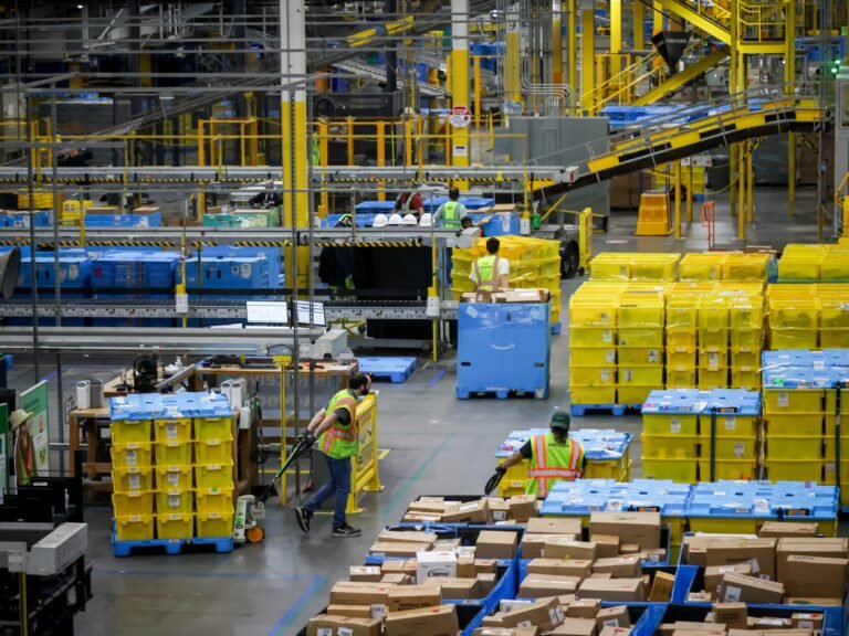 Amazon's next warehouse efficiency drive is about moving humans, not just packages
