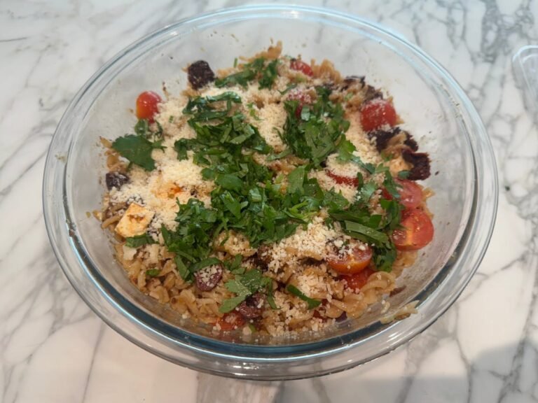 I made Ina Garten's easy pasta salad. It's so good that I'll be bringing it to every cookout this summer.