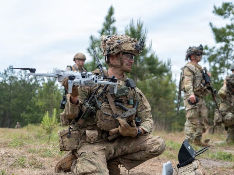 A US Army commander used attack drones and C4-packed robots to clear a deadly breach before soldiers even got in the fight