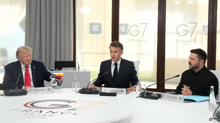At G7 summit, Trump says U.S. will pivot from the conflict in Iran to the Ukraine war