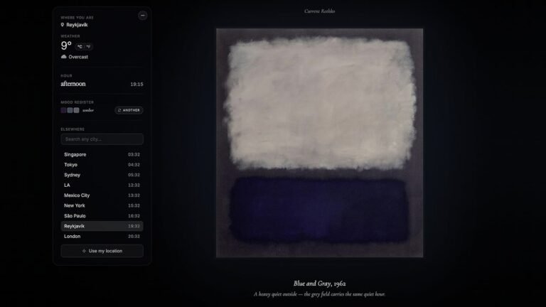 Get your next weather report from a Rothko painting