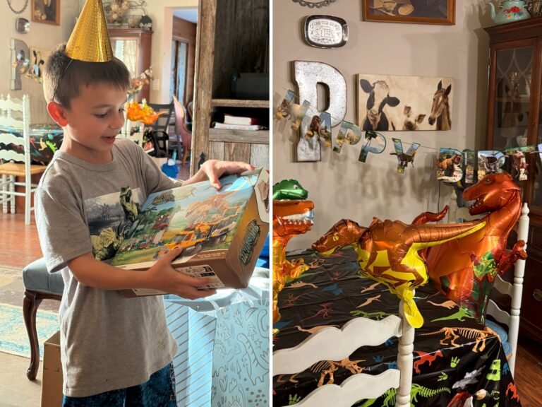 My sons get simple birthday celebrations, like having a family dinner and going to the park. I'm never doing a big party again.