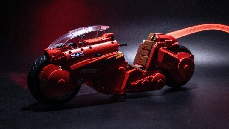 This amazing ‘Akira’ bike is the latest entry in the wonderful shadow industry of banned Lego sets