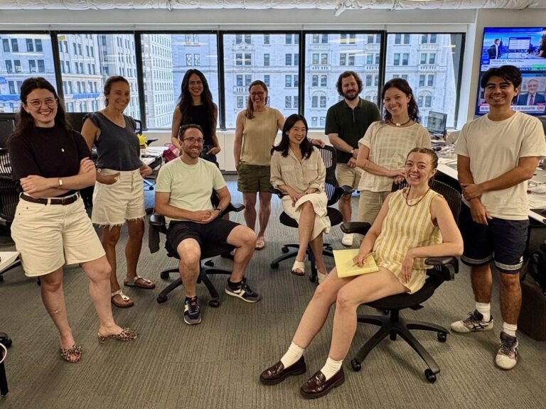We wore shorts to the office. Our boss didn't.