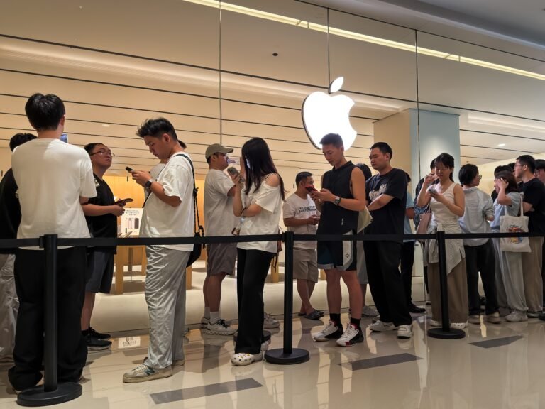 Photos show people lining up around the world for the iPhone 18 Pro launch