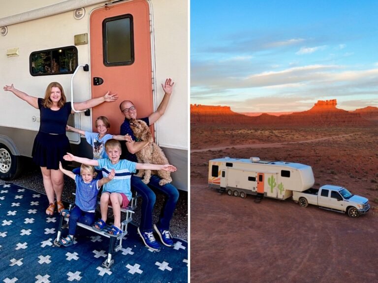 A family of 5 left Brooklyn to travel in an $18,000 RV full time. See inside their custom space.