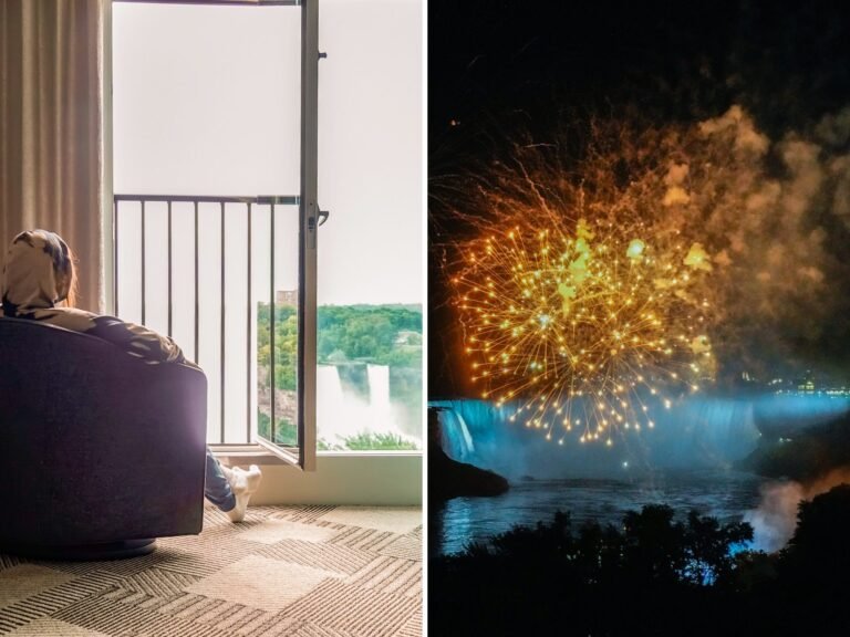 I spent $1,000 to stay in a hotel directly facing Niagara Falls. The room surprised me in 4 ways.