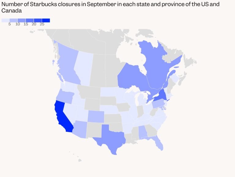 Starbucks closed 250 stores across the US and Canada. Search our database to see if yours is one of them.