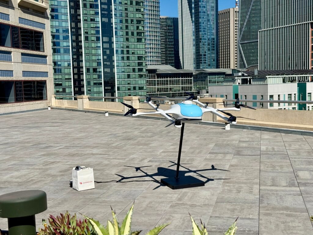 DoorDash says its delivery drone is lighter and quieter than Amazon's