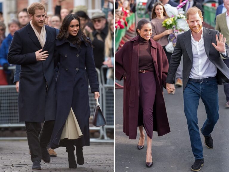 Prince Harry and Meghan Markle returned to Nottingham, where they made their royal debut in 2017. Here's how the visits compare.
