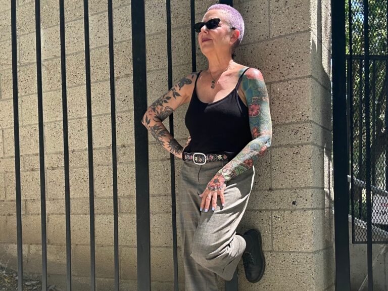 I'm 62, covered in tattoos, and refuse to dress my age. Getting older doesn't mean getting boring.